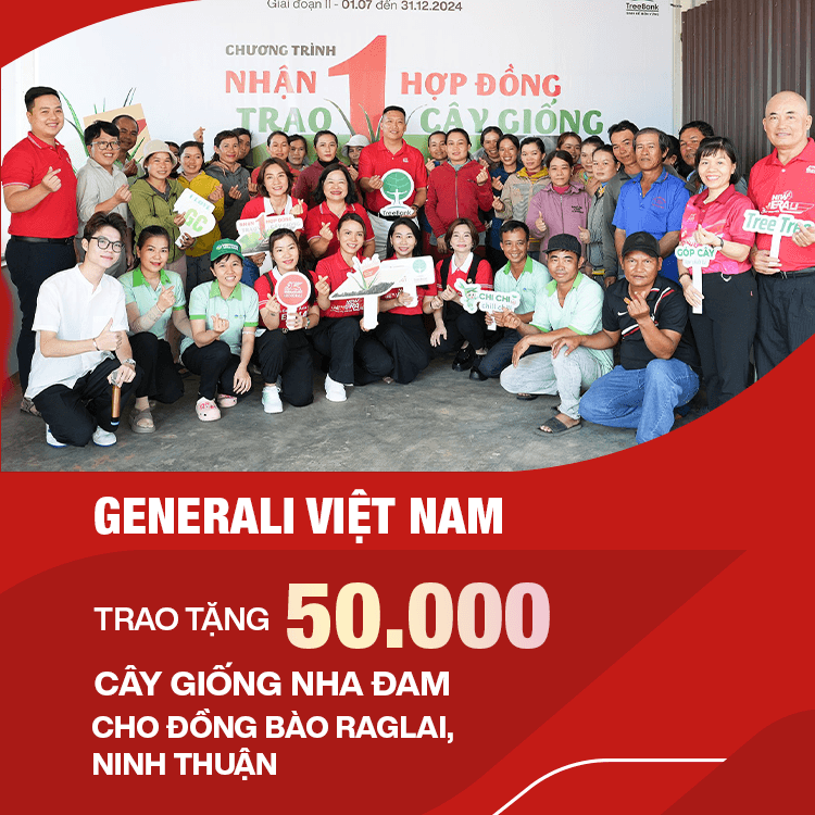 Generali Việt Nam trao tặng 50.000 cây giống