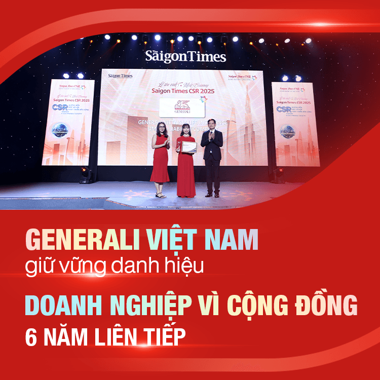 GENERALI VIỆT NAM GIỮ VỮNG DANH HIỆU “DOANH NGHIỆP VÌ CỘNG ĐỒNG” 6 NĂM LIÊN TIẾP