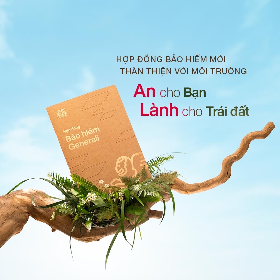 Generali Việt Nam tự hào giới thiệu bộ Hợp đồng Bảo hiểm phiên bản thân thiện với môi trường.