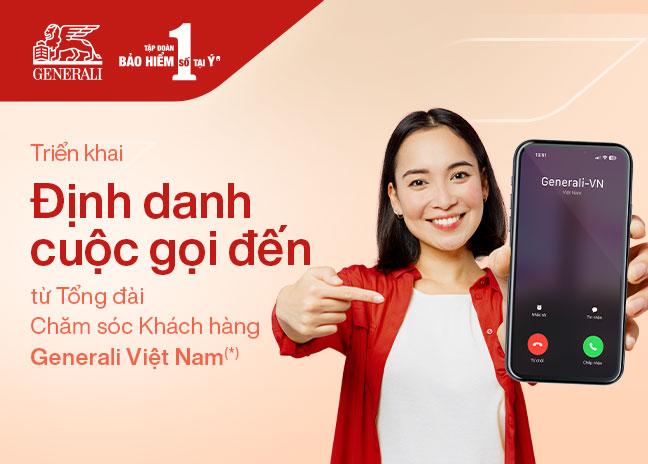 Triển khai định danh cuộc gọi đến từ Tổng đài Chăm sóc khách hàng Generali Việt Nam