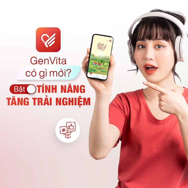 Cập nhật tính năng mới trên ứng dụng GenVita