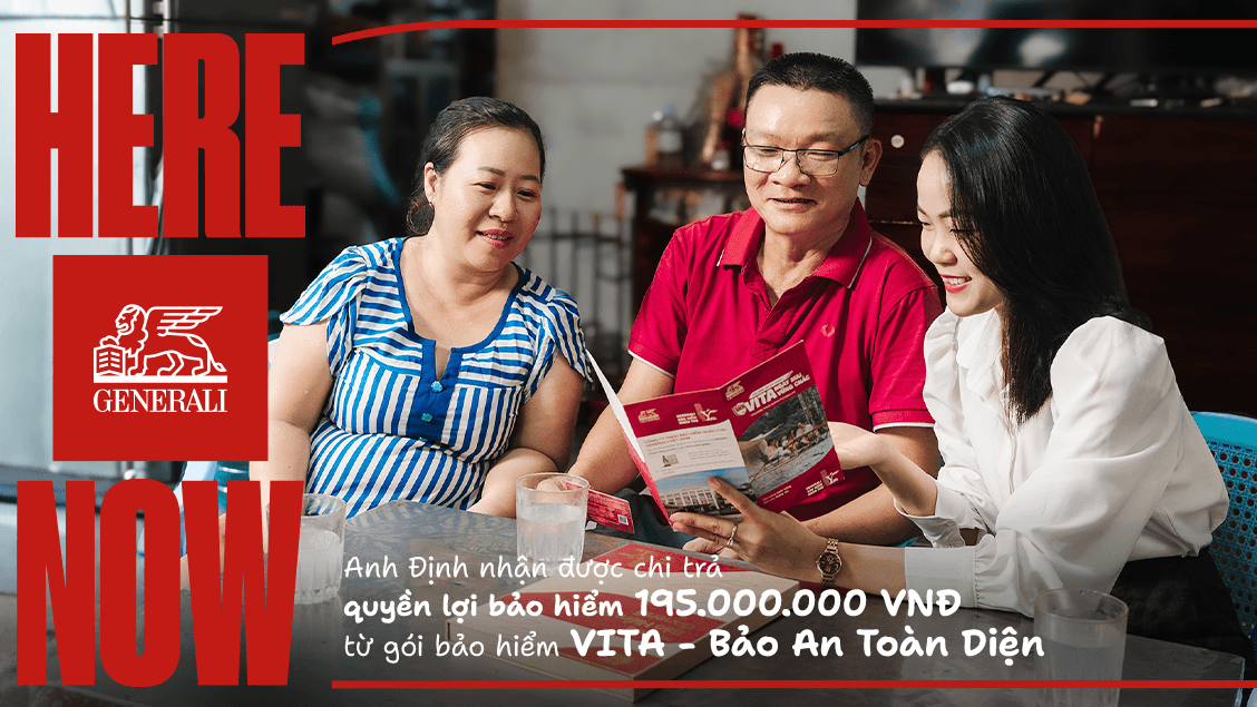 Anh Định nhận được chi trả quyền lợi bảo hiểm 195 triệu đồng từ gói bảo hiểm VITA - Bảo An Toàn Diện