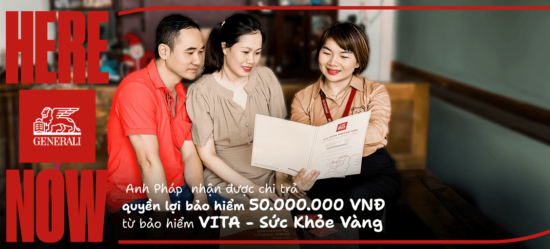 Gia đình anh Pháp nhận được chi trả quyền lợi bảo hiểm 50 triệu đồng